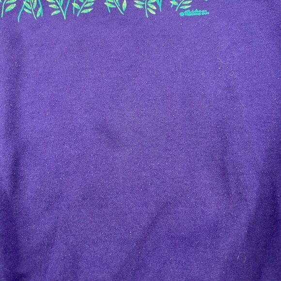 Vintage 90s Flowers Grandma Morning Sun Sweatshirt Made in USA Large - Picture 8 of 9